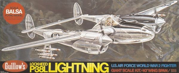 Guillow P-38 Lightning Balsabausatz 2001