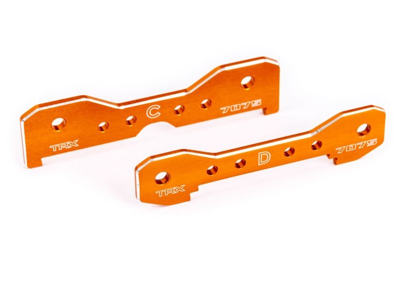 Traxxas Querlenker-Halter hinten 7075-T6 Alu orange eloxiert 9630T