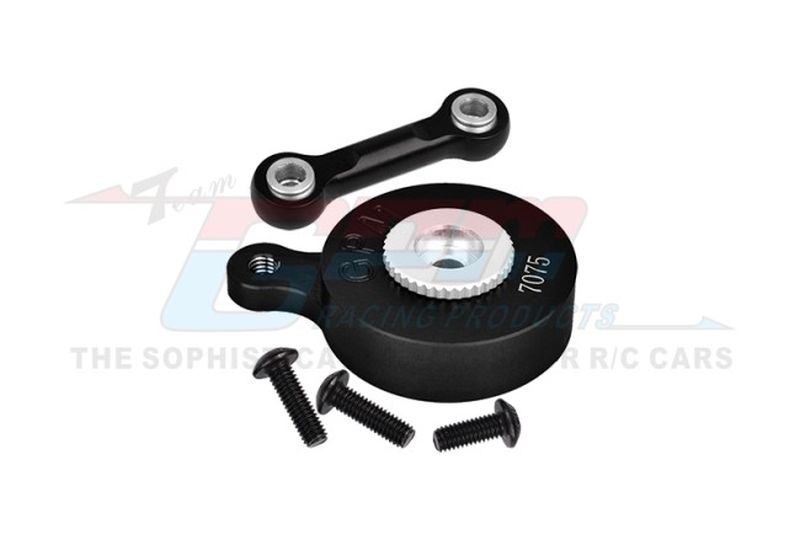 GPM Aluminium 7075 Direkt-Montage Servo-Saver 25T schwarz für div. ARRMA 1/10 & 1/8 Modelle MAM4025TSHBK