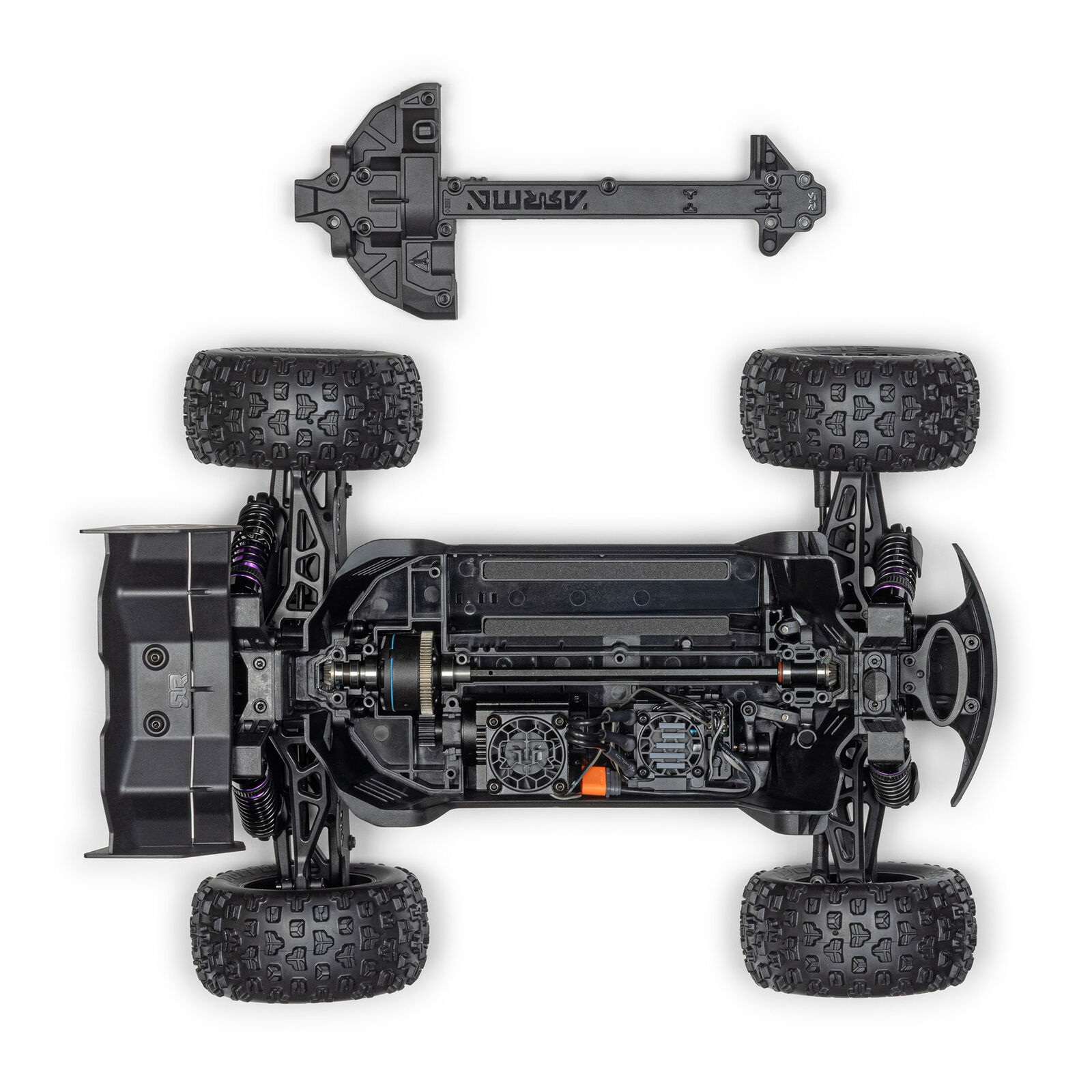 ARRMA 1/16 MINI KRATON 3S DSC 4X4 RTR Brushless Speed Truck Türkis/Rosa incl Akku & Lader - Abbildung 9
