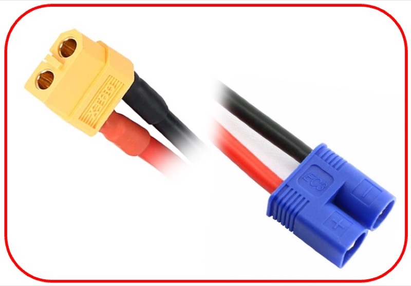 Absima Ladekabel XT60 passend für EC3 15cm 3040051