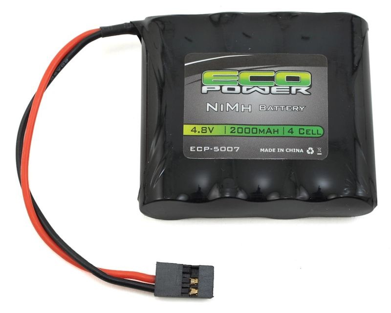 EcoPower 4.8V/2000mAh 4-Cell NiMH AA SBS-Flat Empfänger Batterie mit RX-Stecker ECP-5007 - Abbildung 1