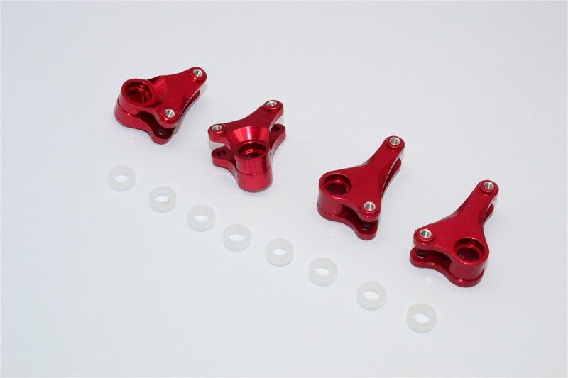 GPM Alu Dämpfer-Umlenkhebel eloxiert v/h rot (4 Stk.) Traxxas 1/16 E-Revo