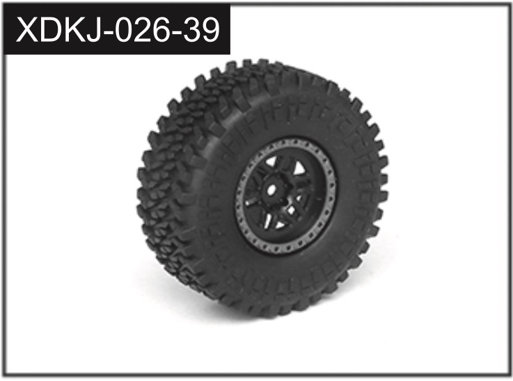 Absima Spare Wheel (2 pcs.) Reckless/Devotee rot J-026-39 red