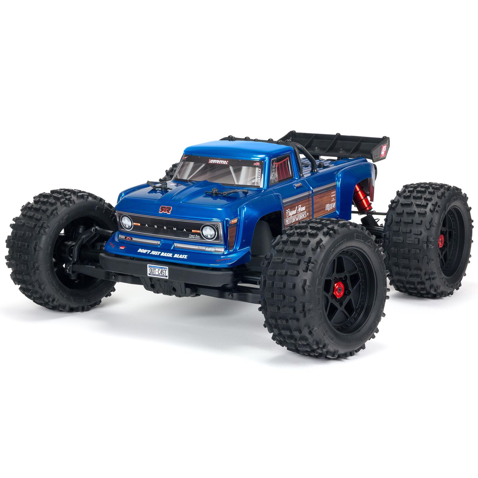 ARRMA 1/10 OUTCAST 4X4 4S V2 BLX Stunt Truck RTR, Blue  ARA4410V2T2