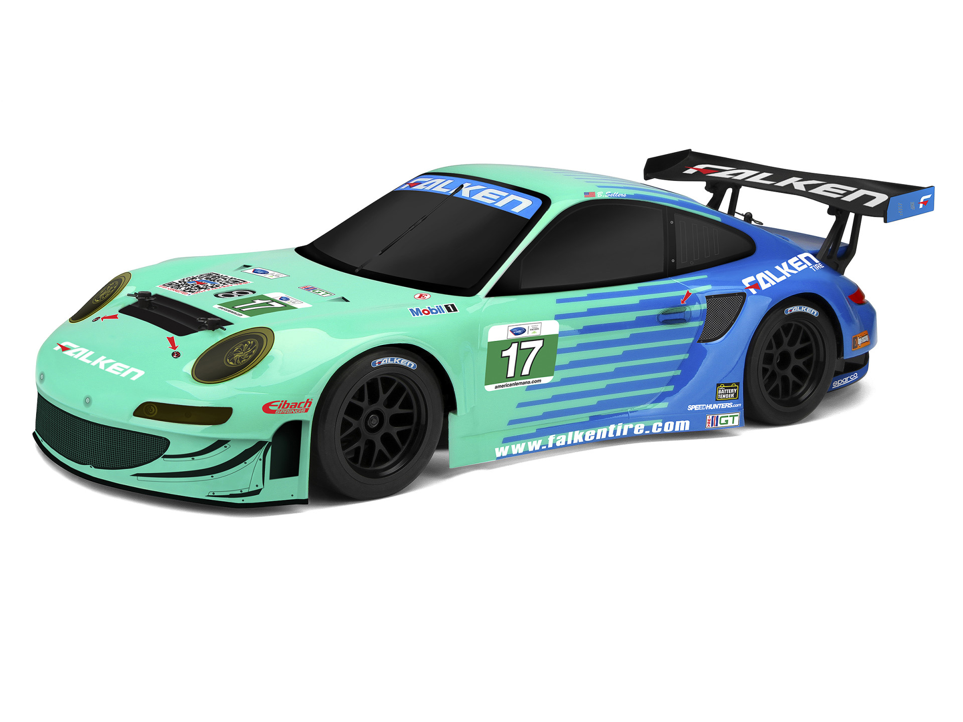 HPI Sport 3 Porsche 911 GT3 RSR Falken Brushed 160780 - Abbildung 1