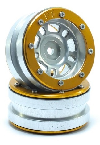 Metsafil Beadlock Wheels PT- Distractor Silber/Gold 1.9 (2 St.) MT0040SGO