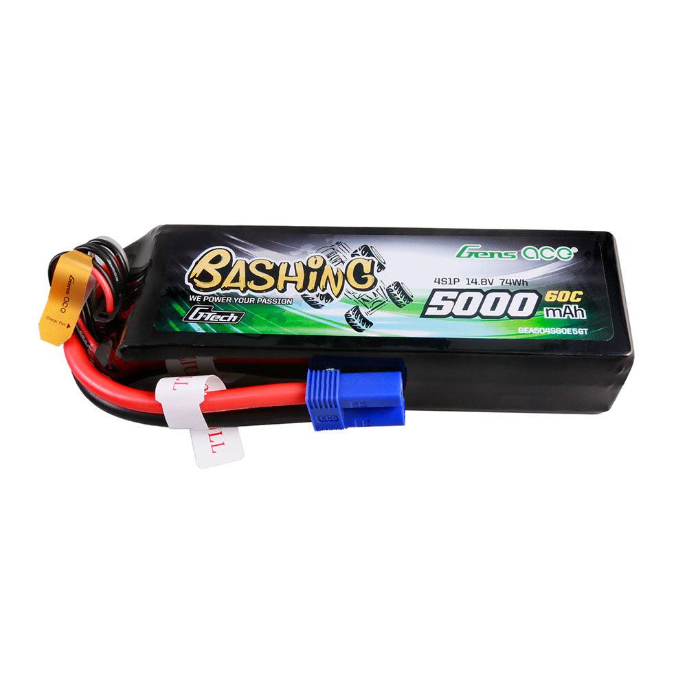 Gens Ace G-Tech 5000mAh 14.8V 4S 60C Lipo Akku Pack mit EC5 Stecker-Bashing Series GEA504S60E5GT