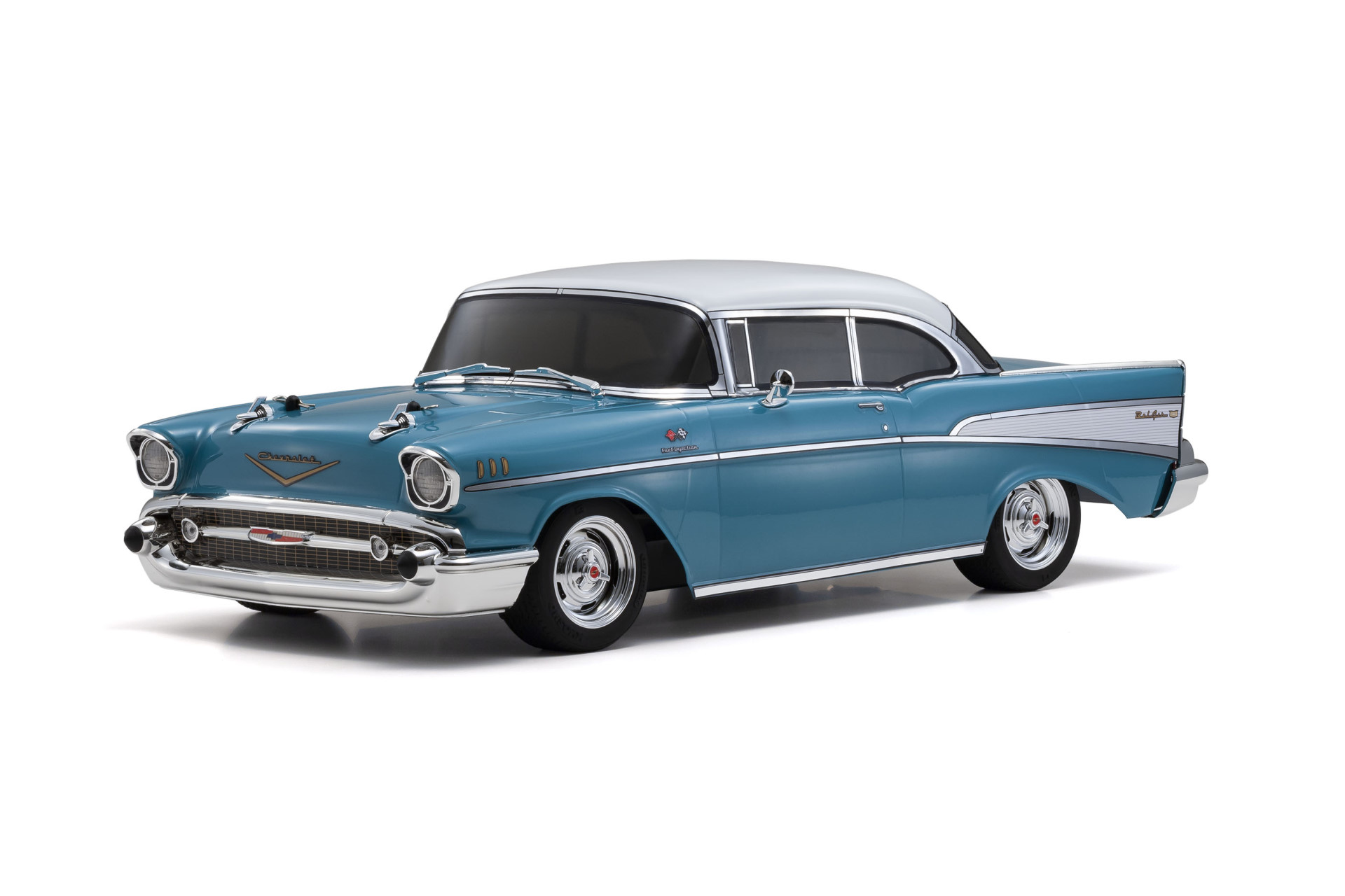 Kyosho FAZER MK2 (L) Chevy Bel Air Coupe 1957 Turquoise 1:10 Readyset 34433 - Abbildung 1