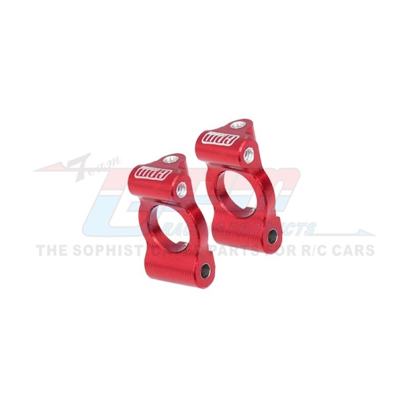 GPM Nachlauf-Blöcke Aluminium vorne rot Team Losi Micro-B LMB019R