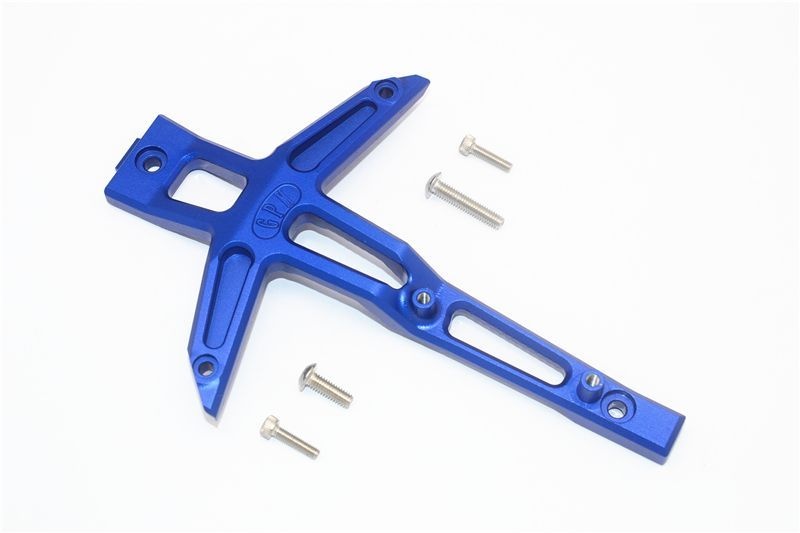 GPM Alu Chassis Oberdeck vorn blau Traxxas MAXX