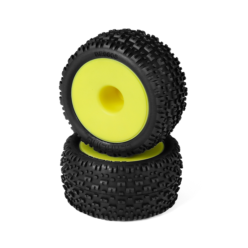 LC Racing Reifen/Felgen Jetgo vorne vormontiert 12mm gelb LC5060