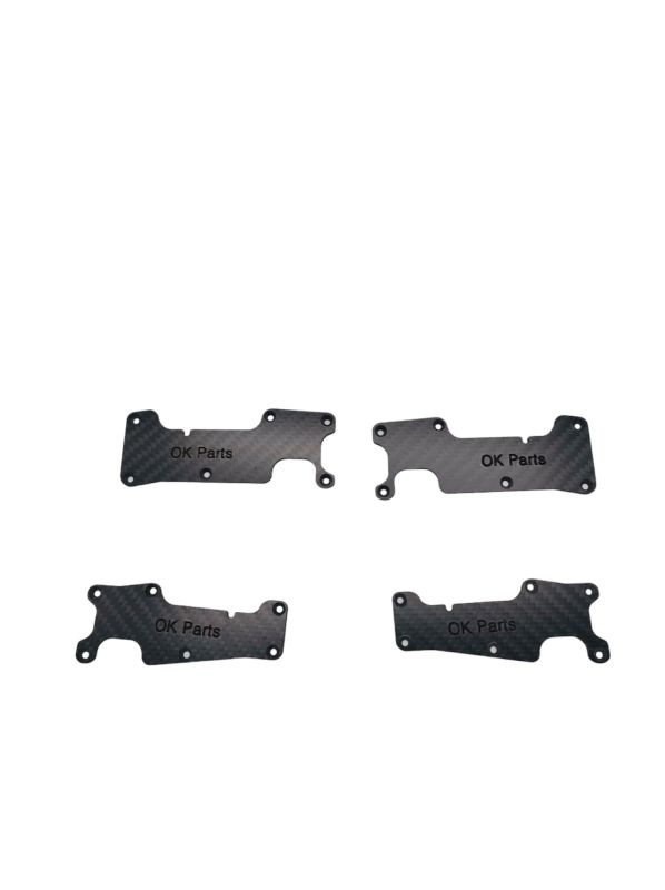 Oktay Carbon-Einsätze Querlenker v/h 2mm für Traxxas Sledge 6507.TRXSLCAR