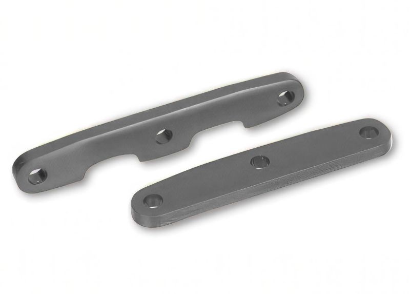 Traxxas Querlenkerhalter Aluminium grau v/h 4x4&VXL Rustler, Slash, Stampede, Hoss, Rally 6823-GRAY