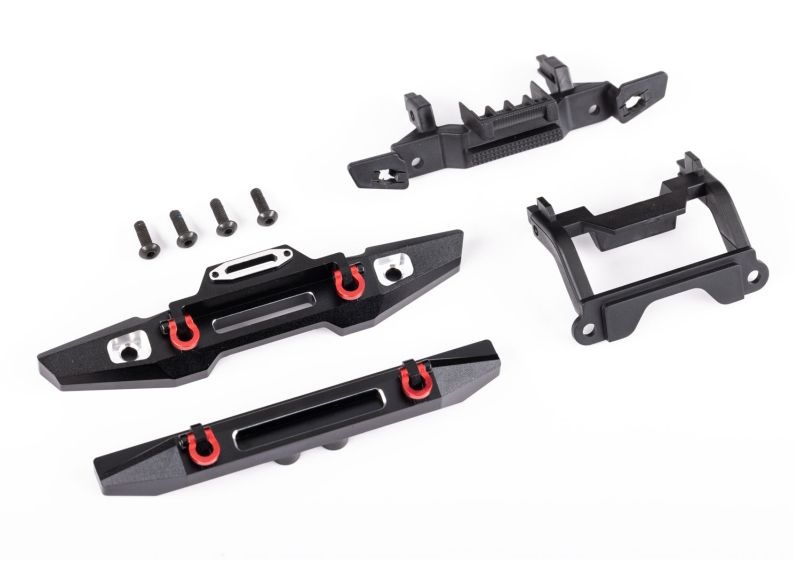 Traxxas Bumper Aluminium schwarz v&h TRX-4M Defender 9734X