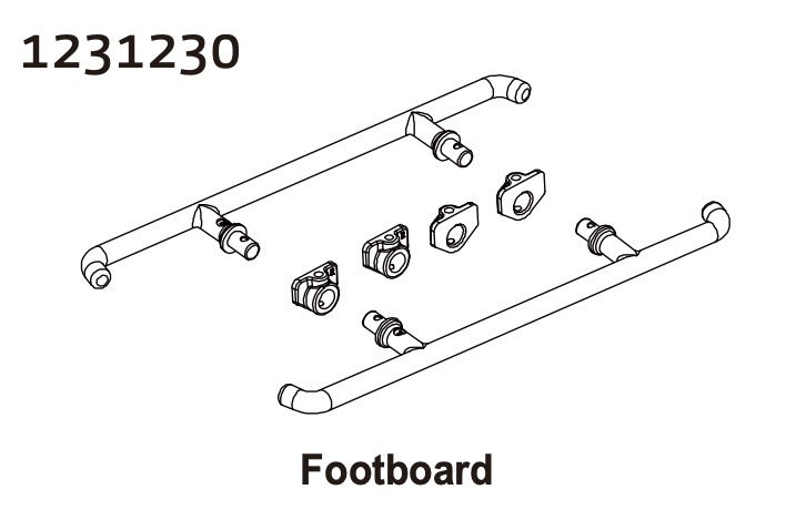 Absima Einsteigbügel CR4.4 PATROL 1231230