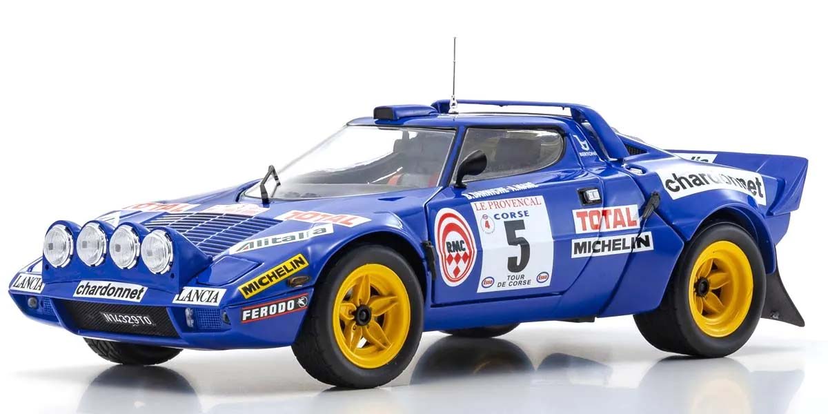 Kyosho 1:18 Lancia Stratos HF B.Darniche Tour de Corse 1976 Nr.5 08130C - Abbildung 1