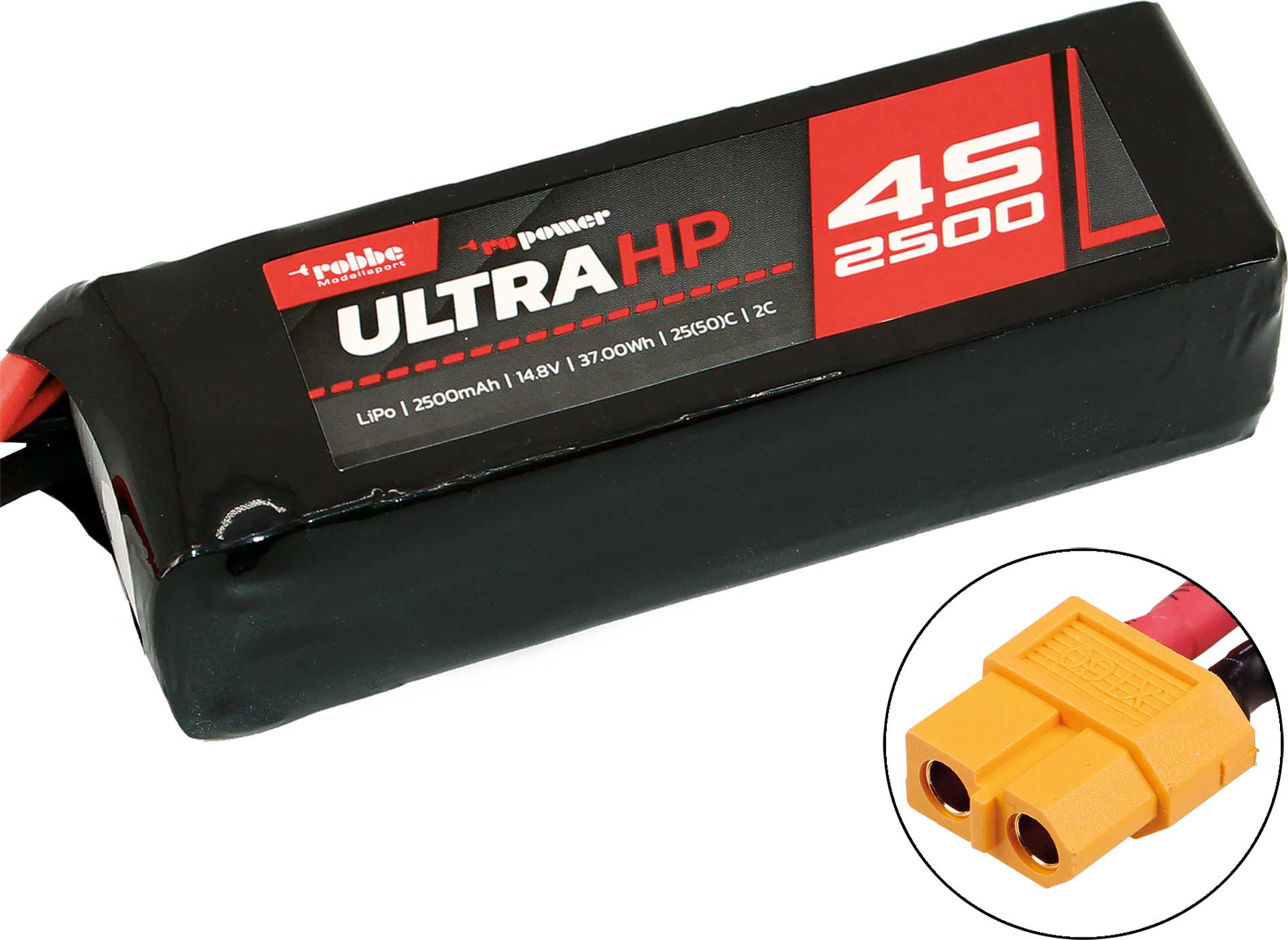 Robbe RO-POWER ULTRA HP 2500MAH 14,8 VOLT 4S 25(50)C LIPO AKKU 7340
