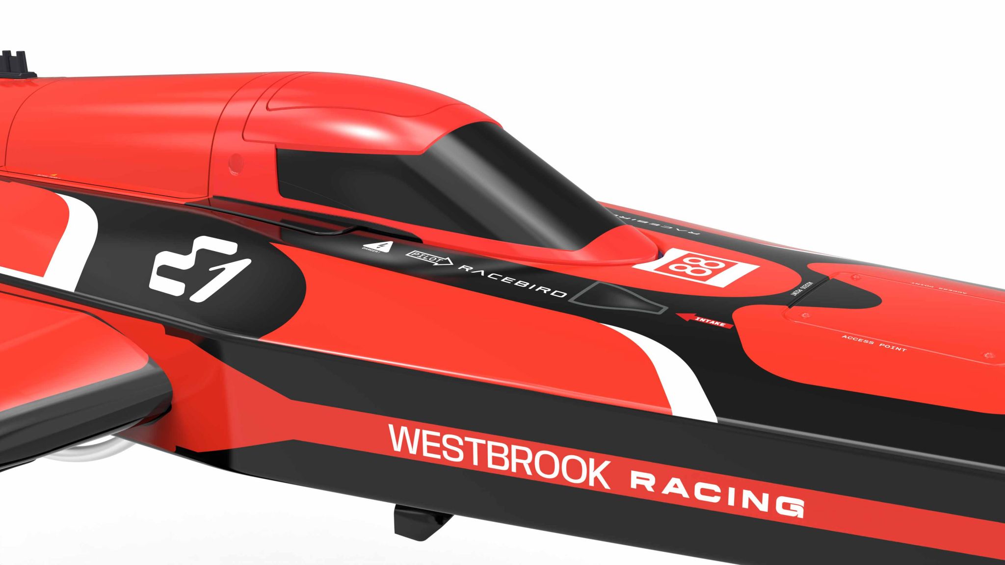 Joysway E1 Racebird Hydrofoil Boat Team Westbrook 1/14 Rennboot RTR 8608WESTBROOK - Abbildung 2