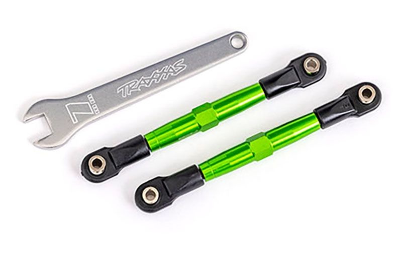 Traxxas Vorspurstange vo Alurohr grün eloxiert 2445G