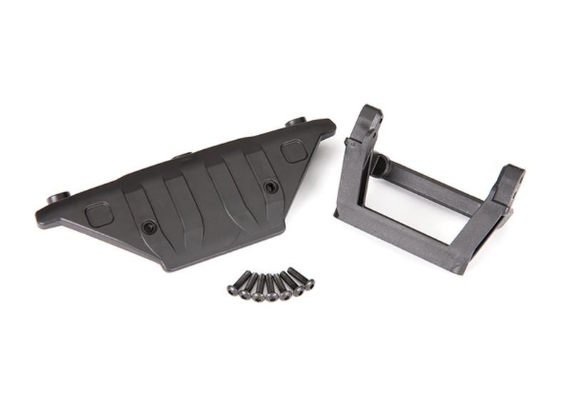 Traxxas Bumper-Halter & Skidplatte + Schrauben 9223 - Abbildung 1