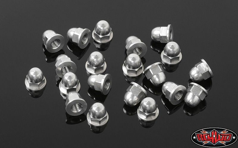RC4WD M3 Flanged Acorn Nuts (Silver) Z-S1722