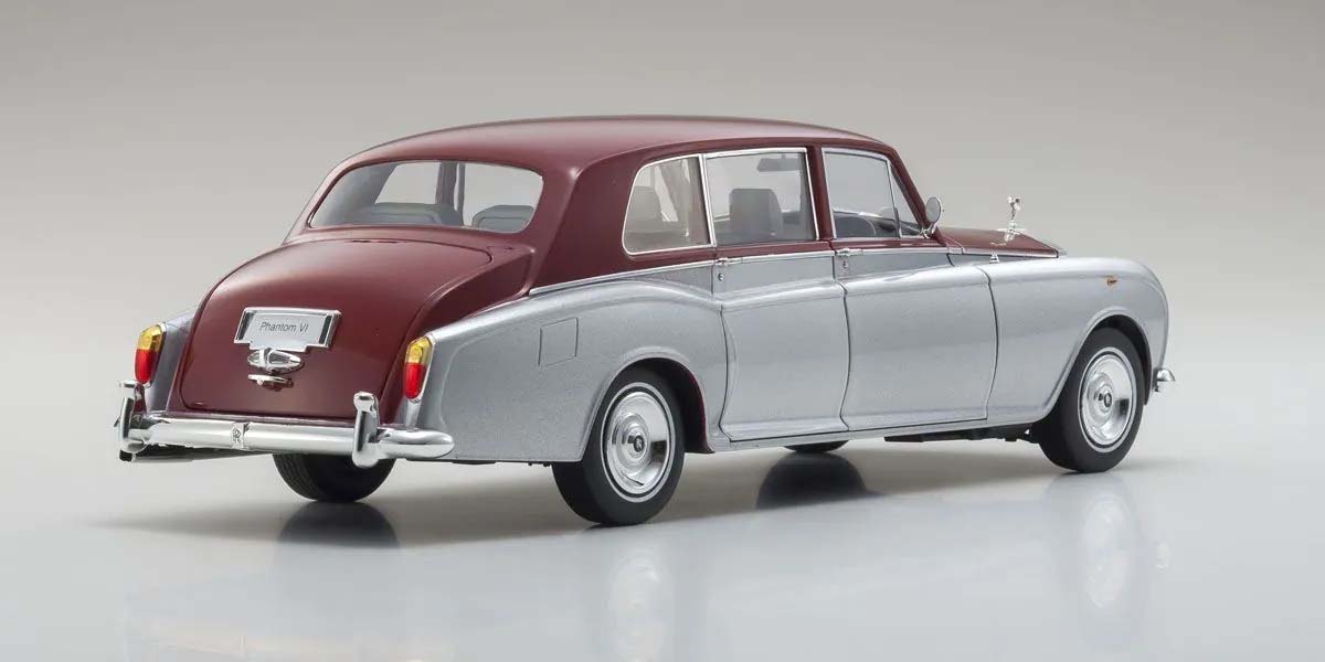 Kyosho 1:18 Rolls-Royce Phantom VI EWB 1968 Silver-Red 08905SR