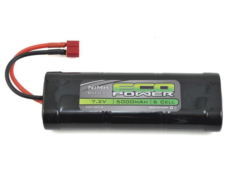 EcoPower 7.2V/5000mAh 6-Cell NiMH Stick Pack Batterie mit T-Style Stecker ECP-5016