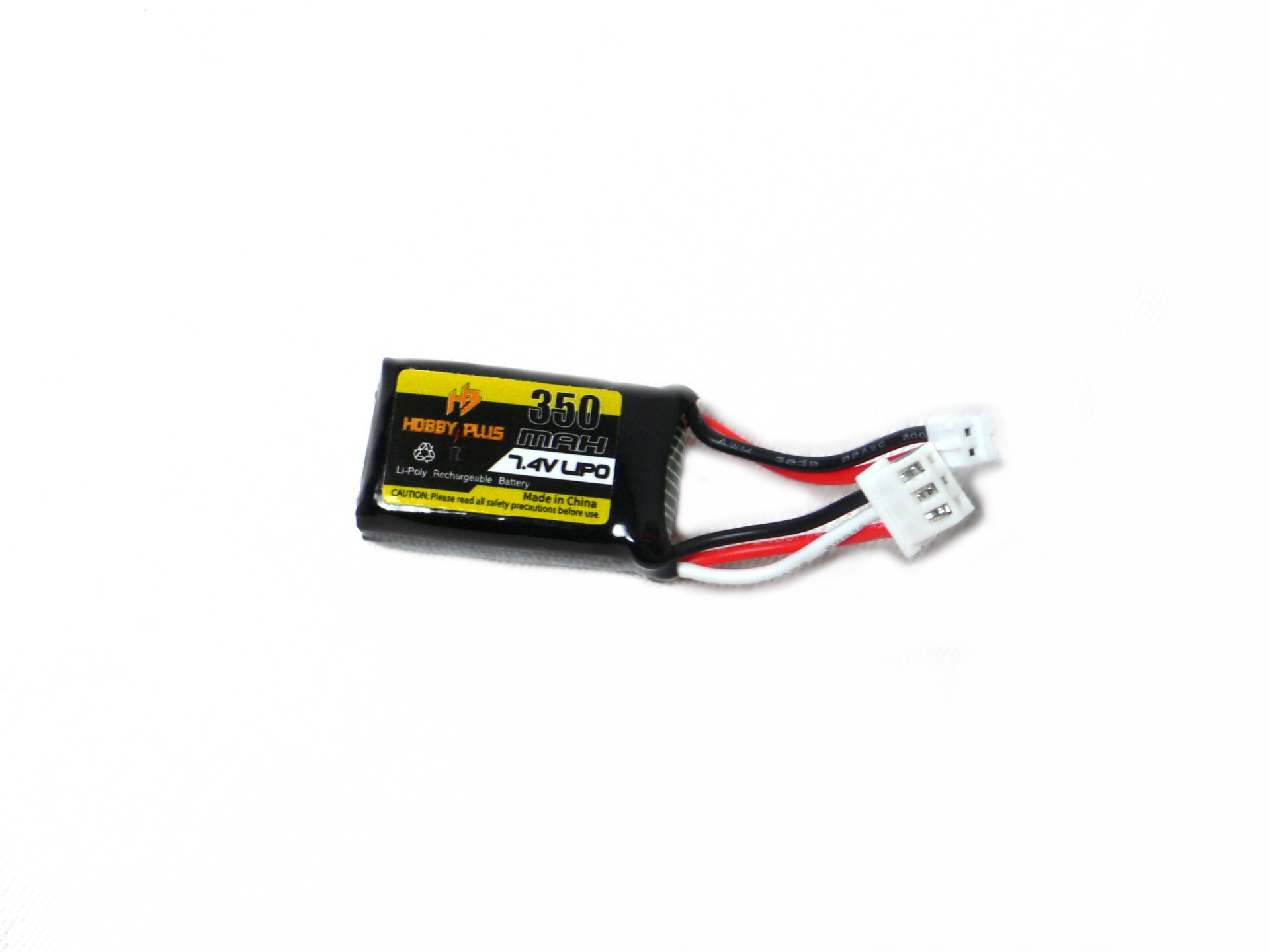 Hobby Plus 7.4V 350mAh LiPo Akku PHR-2 Speck-SCT / MV Microbe 250135 - Abbildung 1
