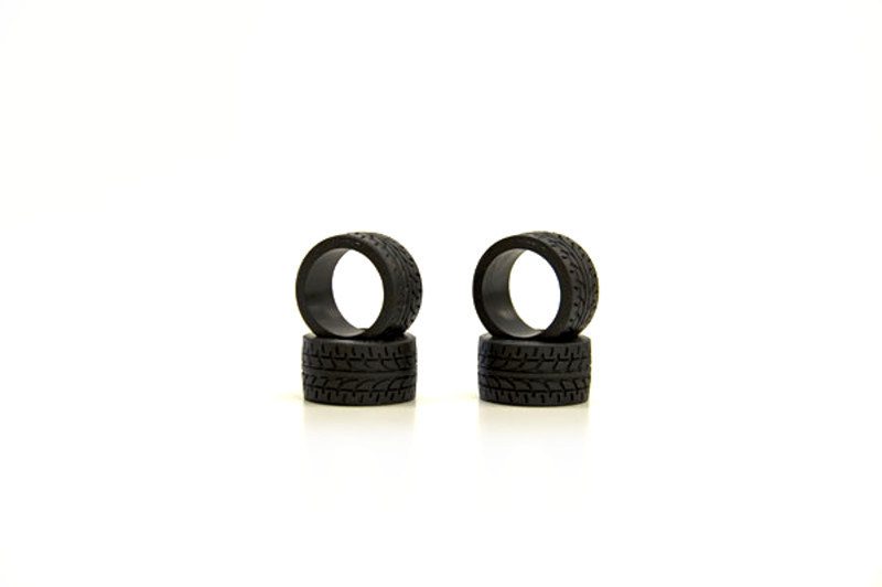 Kyosho Reifen Mini-Z Radial 30 Shore (4) Breit 11mm MZW38-30 - Abbildung 1