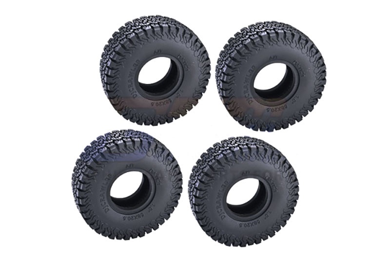 GPM High-Grip-Reifen 1.0 mit Einlagen 53x20,5mm Traxxas-4M, SCX24