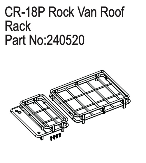 Hobby Plus Rock Van Roof Rack 240520
