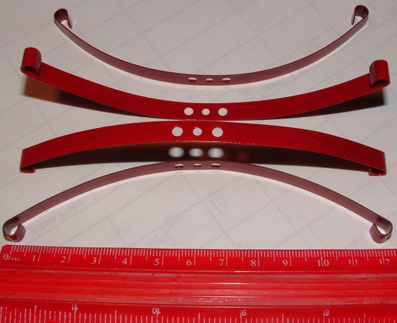 RC4WD Red Super Soft Flex Leaf Springs (4) Z-S0570
