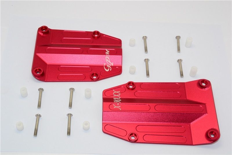 GPM Alu Unterbodenschutzplatte mitte rot Traxxas X-MAXX