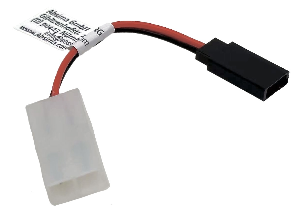 Absima Adapter mit Kabel JR/FU (W) - Tamiya (W) 60mm 3040087