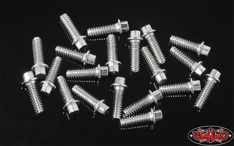 RC4WD Miniature Scale Hex Bolts (M1.6 x 5mm) (Silver) Z-S1759