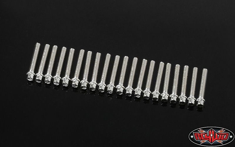 RC4WD Miniature Scale Hex Bolts (M2 x 12mm) (Silver) Z-S1727
