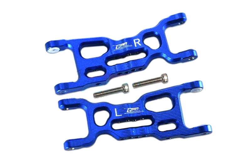GPM ALUMINUM FRONT LOWER ARMS -4PC SET Team Losi Mini-T 2.0 blau