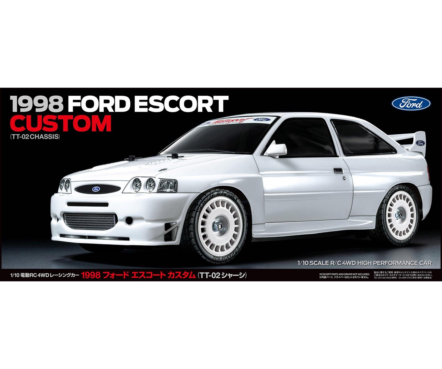 Tamiya 58691 1:10 RC Ford Escort Custom (TT-02) 300058691