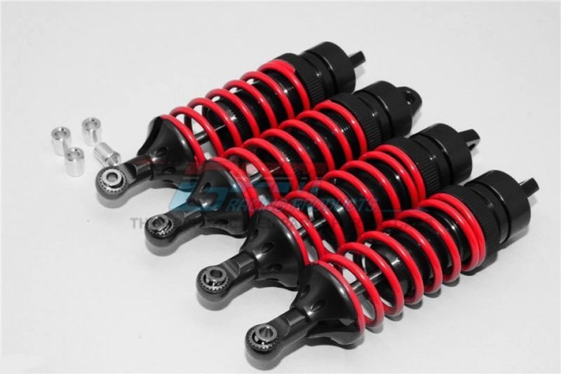 GPM Alu Dämpfer 85mm v/h schwarz (4 Stk.) Traxxas 1/10 E-Revo Alt & 2.0, Summit, Revo