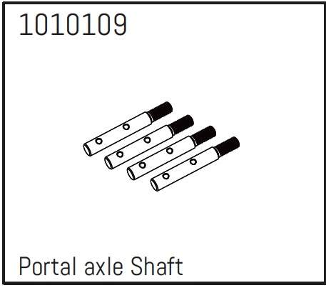 Hobby Plus Portal Axle Shafts - PRO Crawler 1:18 (4) 240249