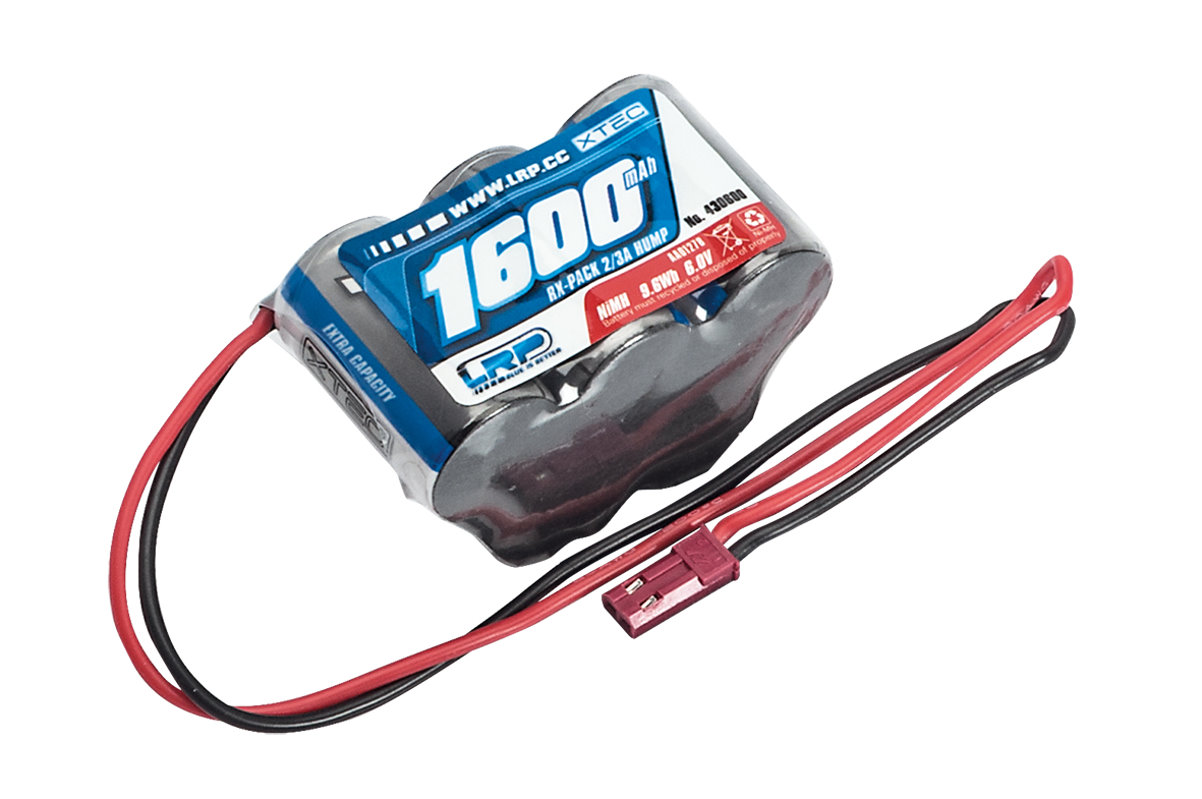 LRP XTEC RX-pack Hump 2/3A NiMH - BEC - 6.0V - 1600mAh 430600 - Abbildung 1