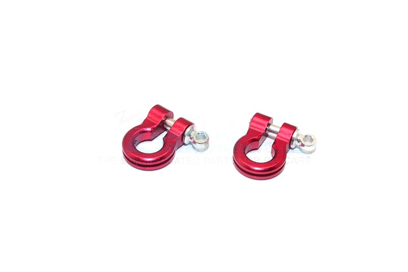 GPM Alu-Schäkel rot (2) Universal für Crawler, Jeep & Trucks HOOK02R