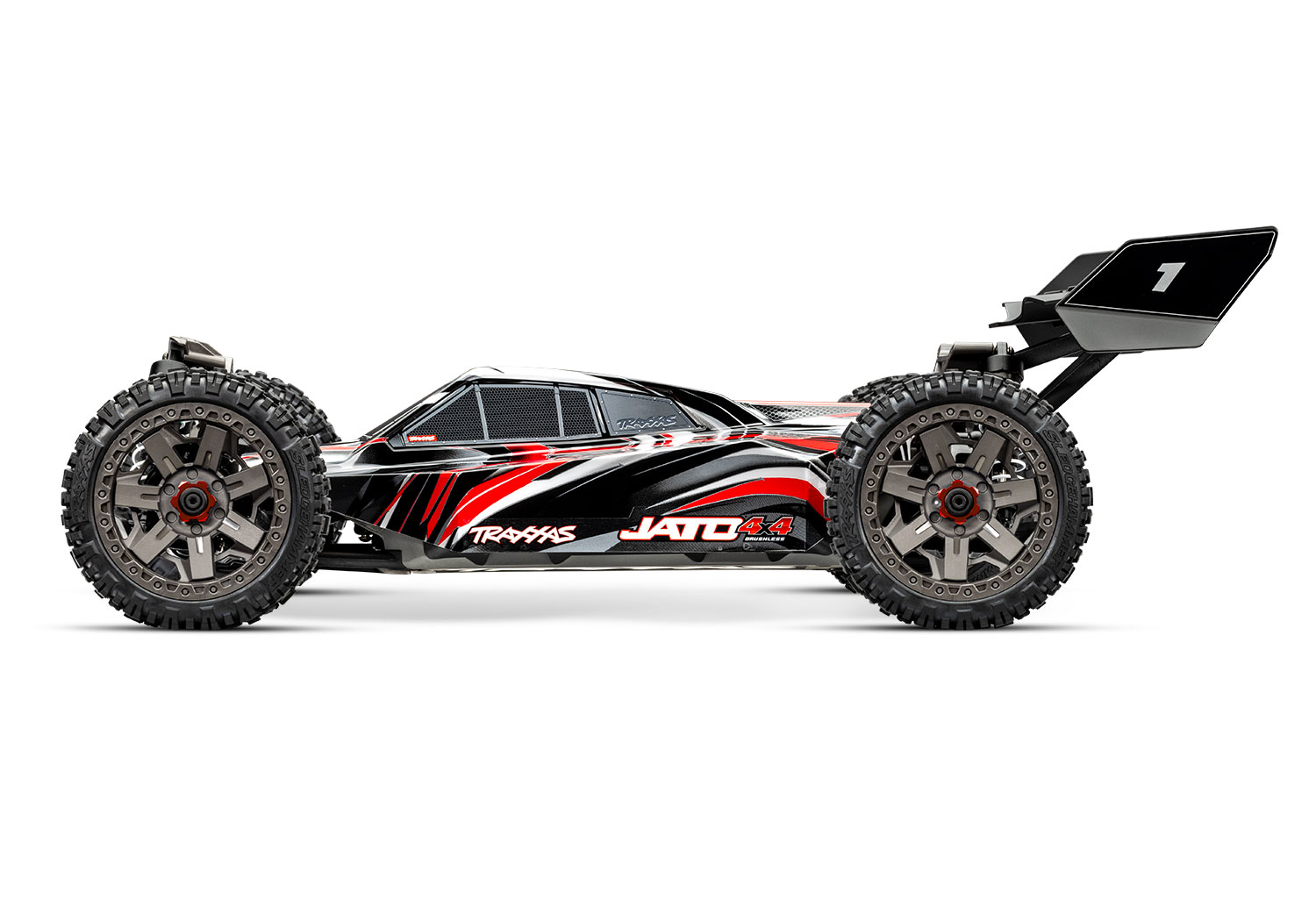 Traxxas JATO 4x4 BL-2S Brushless Buggy rot HD-Teile ARTR 90154-4 - Abbildung 3