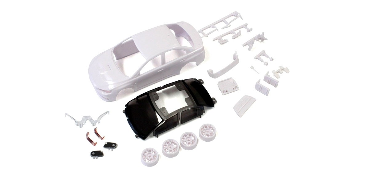 Kyosho KAROSSERIE MINI-Z MITSU LANCER EVO-X + FELGEN 4WD O. L. MZN184 - Abbildung 1