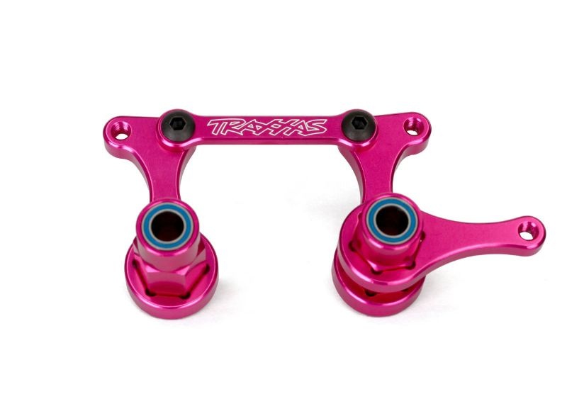 Traxxas Lenkungsteile Alu pink 3743P