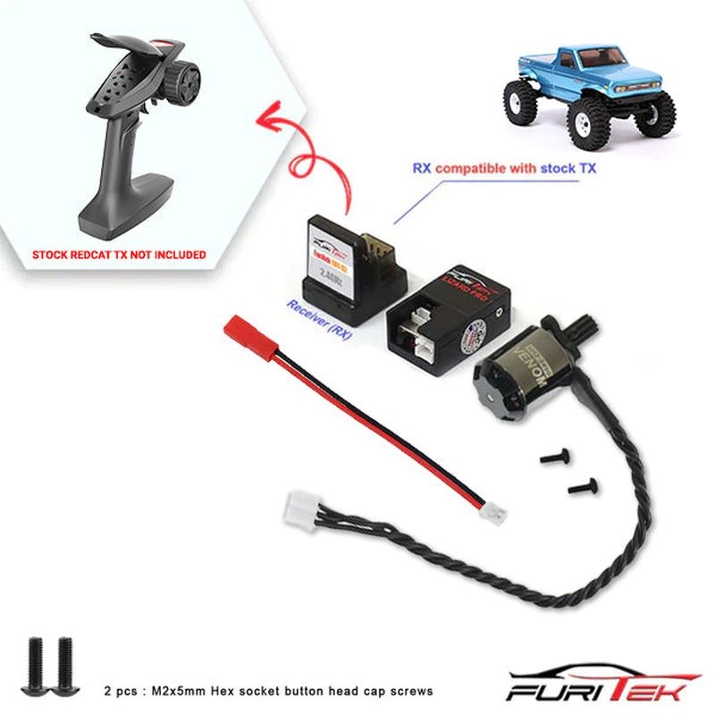 FURITEK Starter 2S Brushless Power System mit Redcat komp. Empfänger für Redcat Ascent-18 FUR-2525