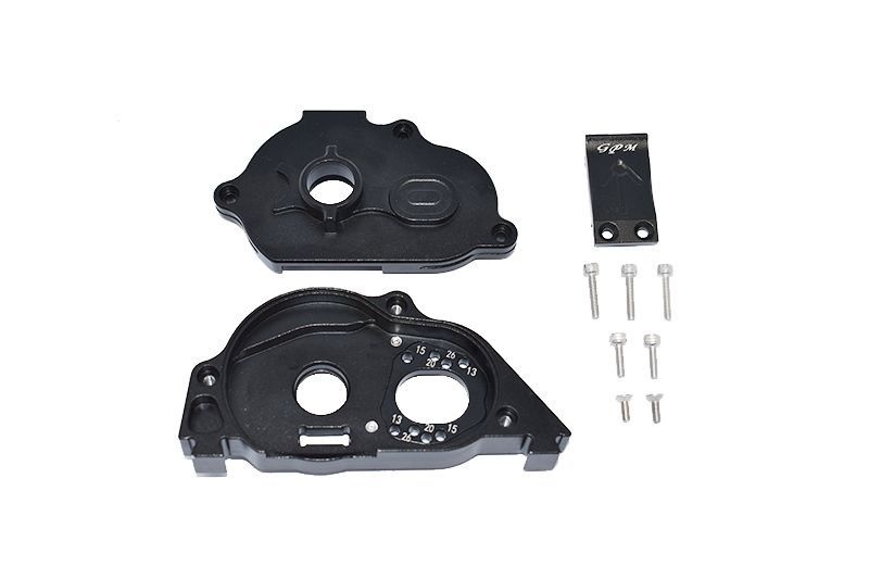 GPM Alu Motorbefestigung mit Abdeckung schwarz ARRMA Kraton, Senton 4s MAKS038BK