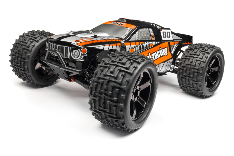HPI Ausgeschn. & lack. Bullet 3.0 St Karosserie (sw) m. Dekorb 115507