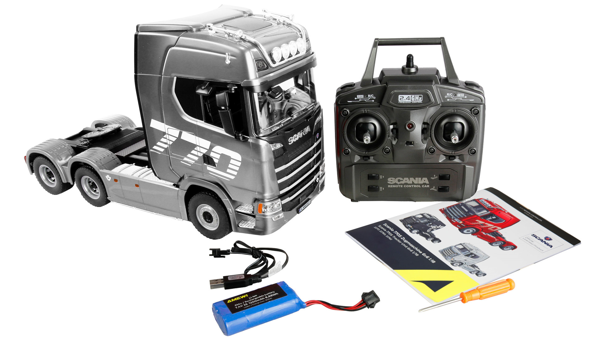 Amewi Scania 770 S LKW Zugmaschine 6x4 1:18 RTR silber 22762 - Abbildung 9